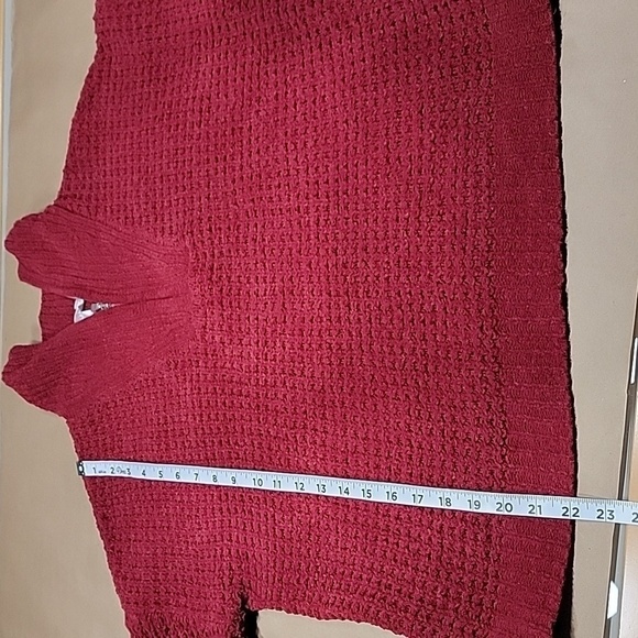 No Boundaries Size Juniors XXL (19) Burgundy 1/4 Pullover Sweater, Exc Used Cond - Picture 8 of 11